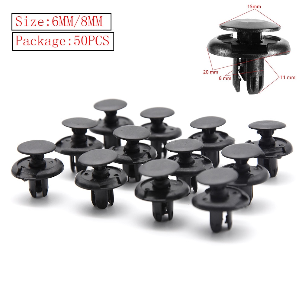 Bộ 50 Đinh Tán 8mm 6MM Chuyên Dụng Cho Xe Hơi Toyota Ford geely