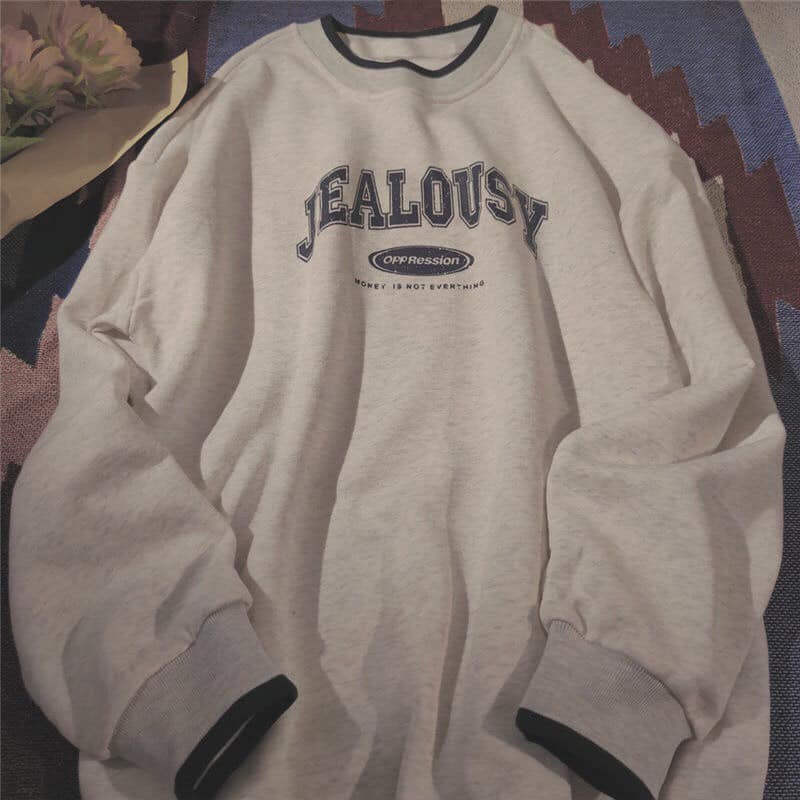 Áo Sweater Unisex Nam Nữ  In Chữ Jealousy Chất Nỉ Dày Mịn Ấm Áp -Chuu House- CH0088
