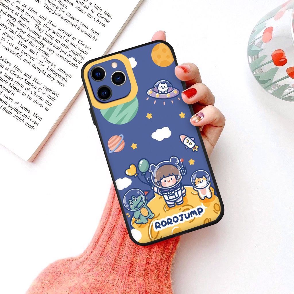 Ốp Iphone Thú cưng ngoài vũ trụ ốp lưng iphone cạnh vuông 6plus 7 plus 8 x xr xsmax 11 promax 12 pro 13 pro max