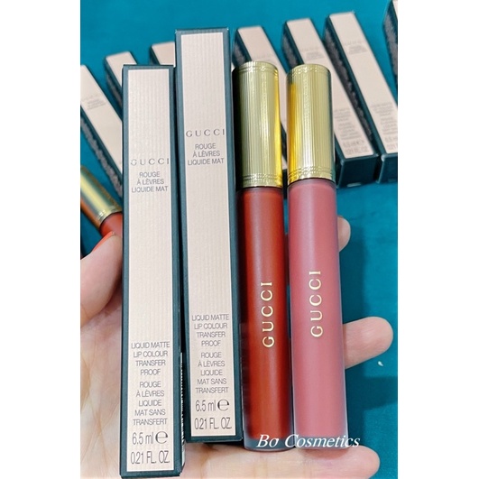 Son kem Gucci Rouge à Levres liquid matte lip colour transfer proof 505 208