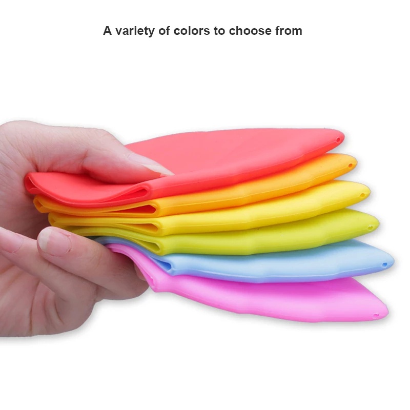 [Random Color] Cốc Đựng Bàn Chải Đánh Răng/ Cốc Súc Miệng Bằng Silicone Hình Chiếc Lá Dùng Khi Đi Du Lịch/Cắm Trại/Leo Núi Ngoài Trời