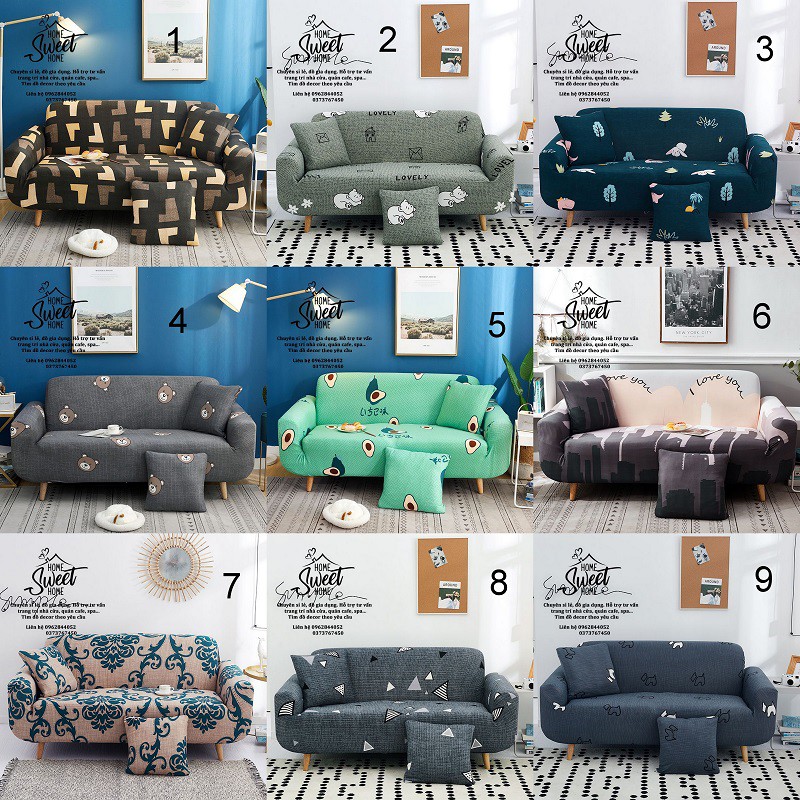 VẢI GA BỌC GHẾ SOFA có gối