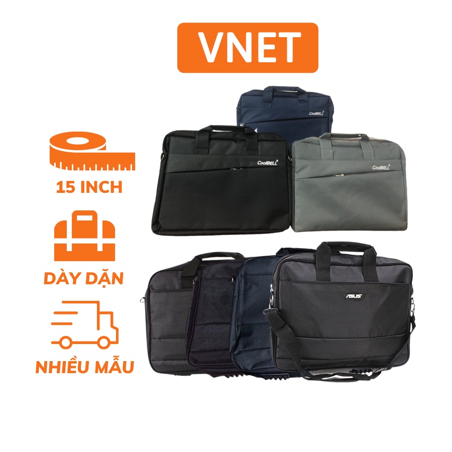 Cặp laptop 15.6 inch / Túi đựng laptop collBell chắc, đẹp, vải dù cao cấp mới 100% VNET-CTLT