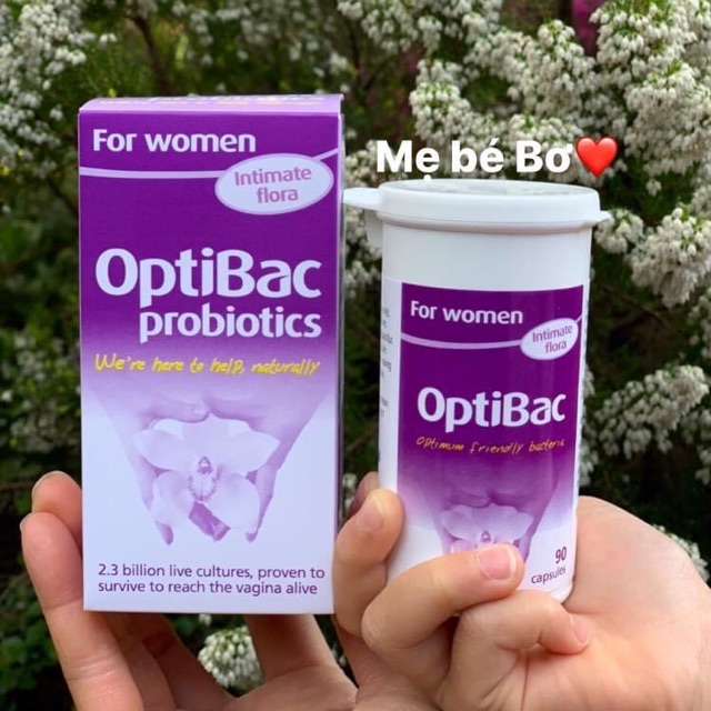 Men Optibac tím 90 viên chuẩn Uk Anh Quốc