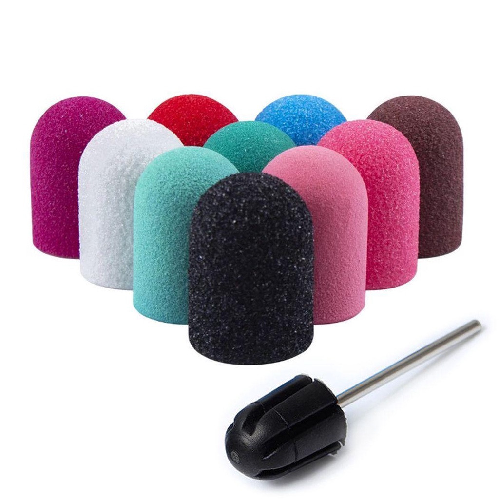 Bộ 3 Mũi Khoan Mài Móng Kèm Vòng Cao Su Chuyên Dụng Cho Salon