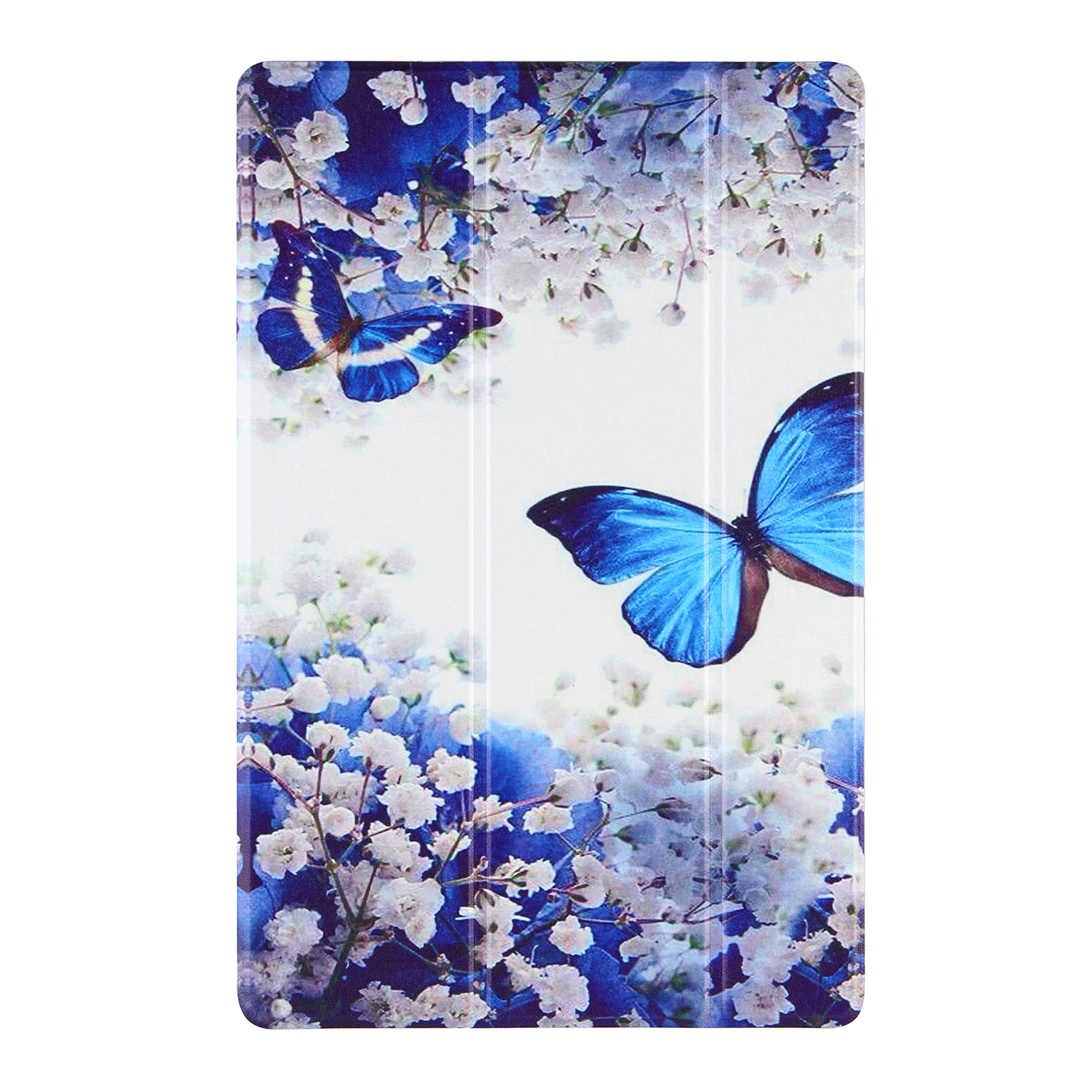 Bao Da Họa Tiết Bươm Bướm Màu Xanh Cho Ipad Air 4 / Mini 2 / 3 / 4 / 5 Ipad 2 / 3 / 4 Pro 10.5 / Pro 11-inch / Samsung Galaxy Tab A7 10.4 (2020) Sm-T500 / Lenovo Pad Pro J706F / Lenovo Pad J606F / Huawei Mediapad M5 Lite 10.1