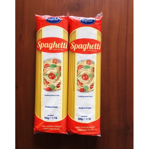 Mì ý Spaghetti nhãn hiệu Eufood 500g