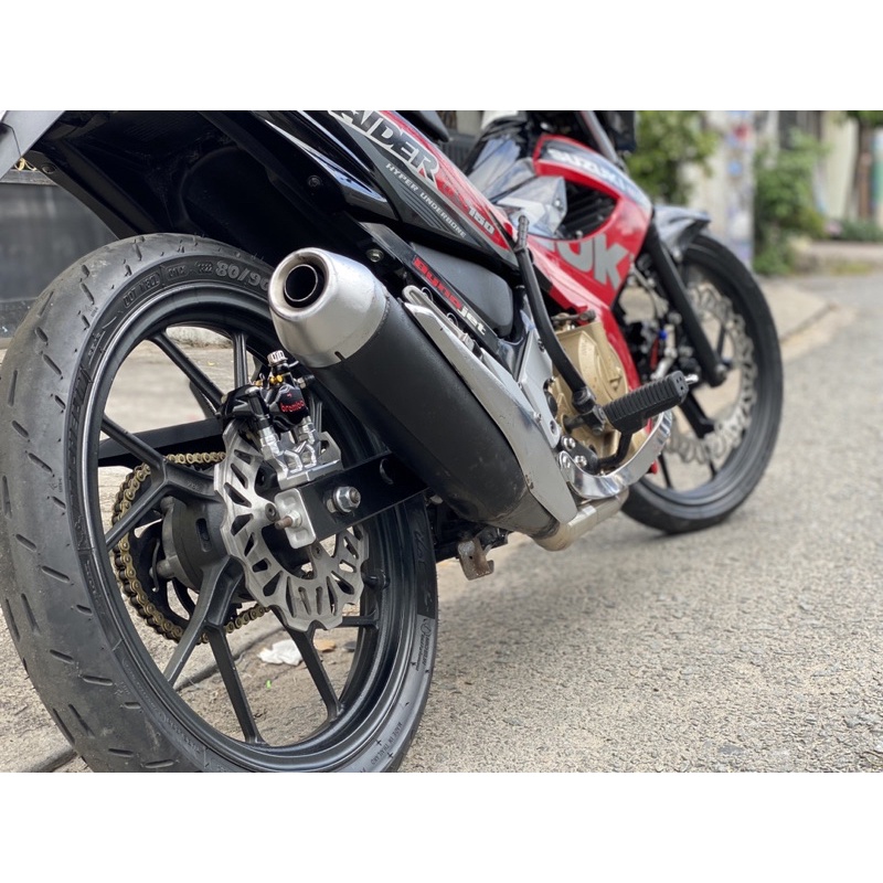 Cặp Đĩa Trước Sau xe Raider Satria. Trước 320mm Sau 220mm, Gắn như Zin, không độ chế