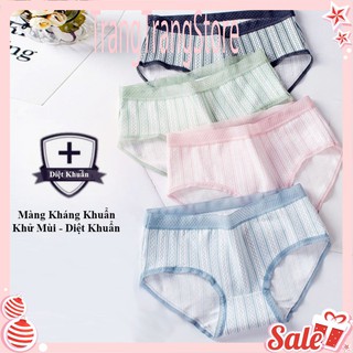 Quần Lót Nữ  (🔥FREESHIP🔥) Quần Lót Cotton Kháng Khuẩn Cạp Ren 045
