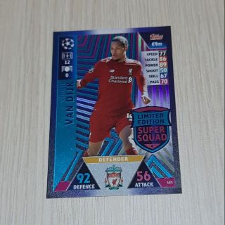 Thẻ Match Attax nước ngoài Van Dijk