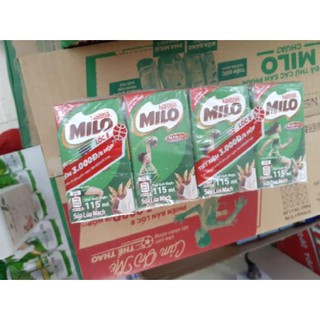 Thùng 48 hộp lốc 8 sữa lúa mạch Milo Active Go 115ml
