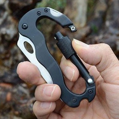 Móc khóa dao vít đa năng đi phượt 5 trong 1, Móc Khóa Phượt Đa Năng 5in1