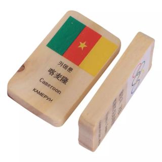 Domino gỗ 100 miếng hình quốc kì