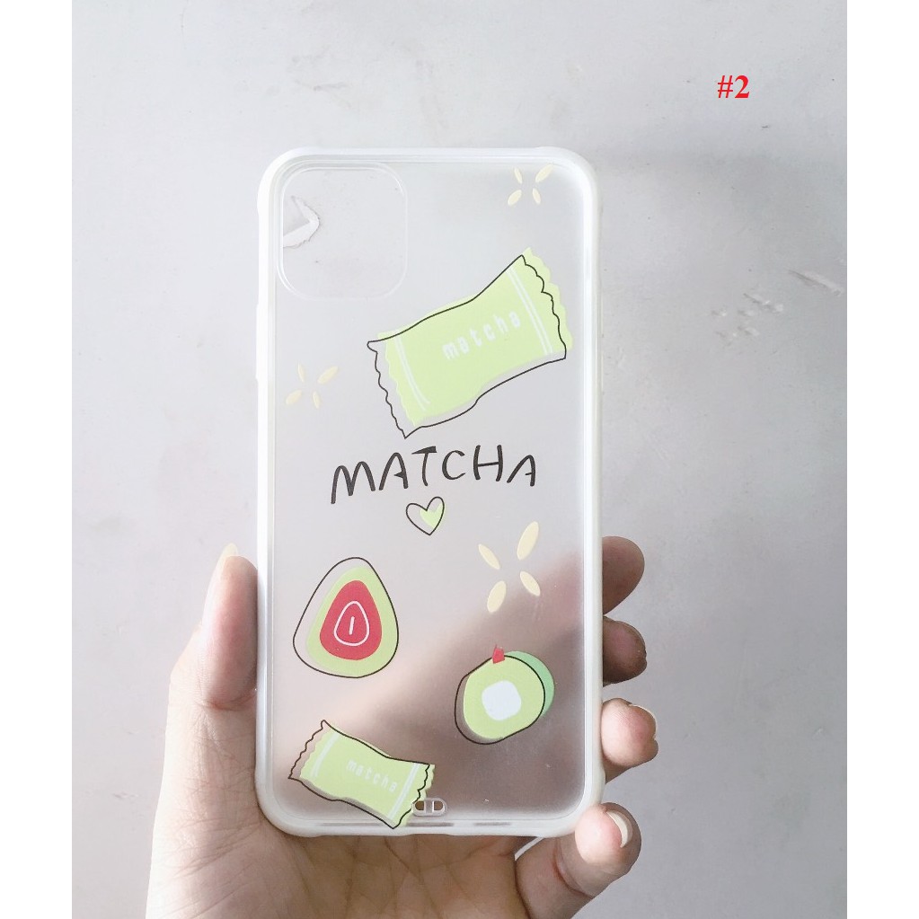 Ốp viền màu lưng nhám hoa cúc Iphone 11promax chống sốc 4 góc cạnh