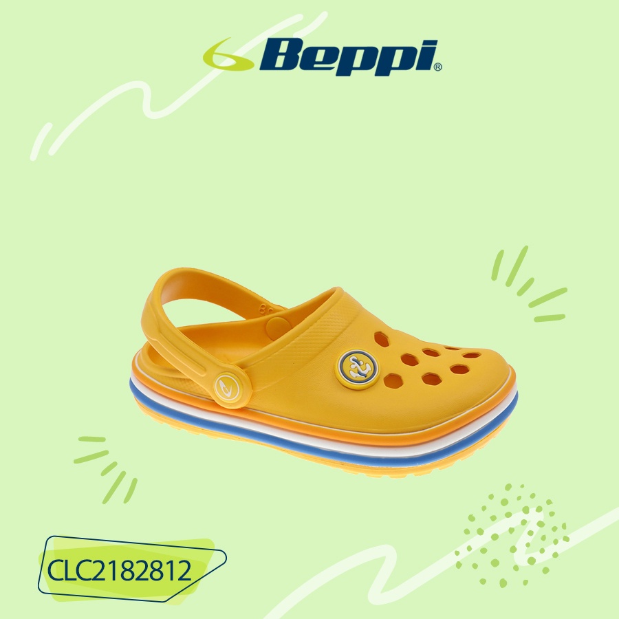 Dép sục clogs bé trai bé gái BEPPI CLC2182812 – Yellow