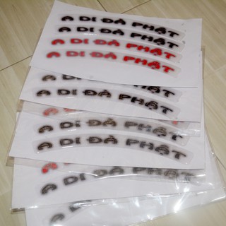 Decal chữ A Di Đà Phật dán tường