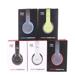 Tai Nghe  Chụp Tai Không Dây Headphone Bluetooth 5.0 P47 Hàng Chính Hãng