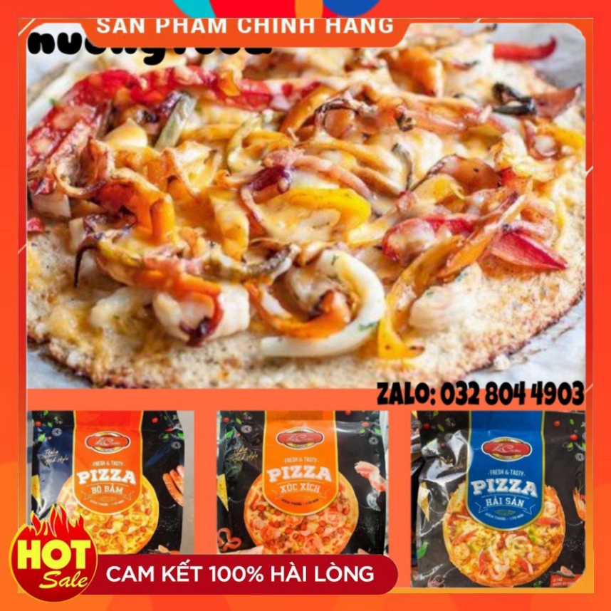 [Q7] Pizza bò bằm, pizza xúc xích,pizza hải sản size 17 cm - nuongfood