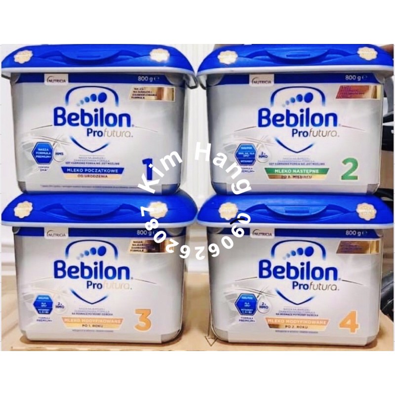 [Aptamin-NutriLon] Bebilon bạc, số 1, 2, 3, 4, Hộp 800g- Hàng Nội Địa Balan