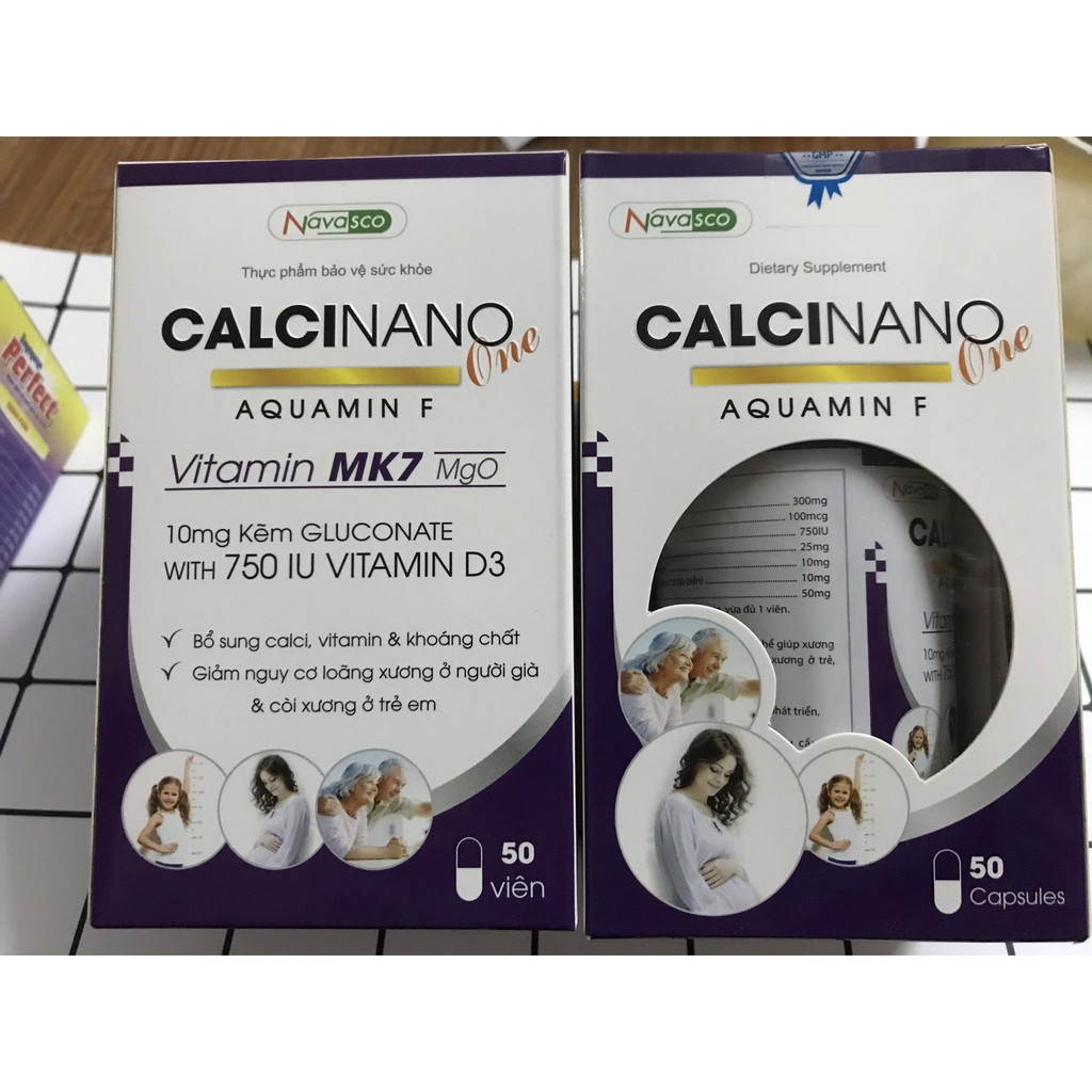 CANXI NANO TỪ TẢO AQUAMINF MK7 HỘP 50V