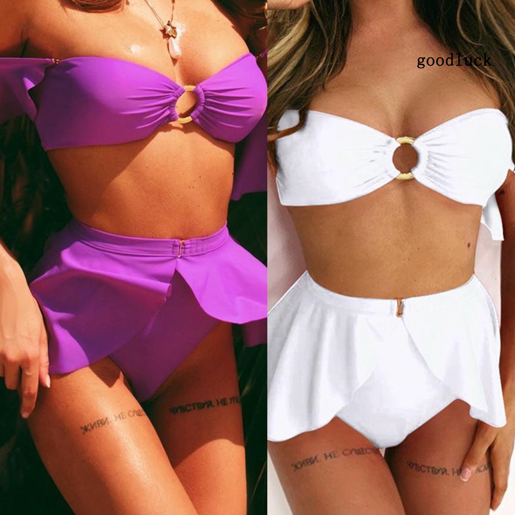 Bộ Đồ Bơi 3 Mảnh Thiết Kế Đơn Giản Thời Trang Cho Nữ