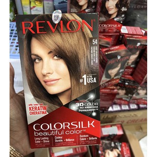 Thuốc Nhuộm Tóc Revlon Colorsilk 54 Nâu ánh kim