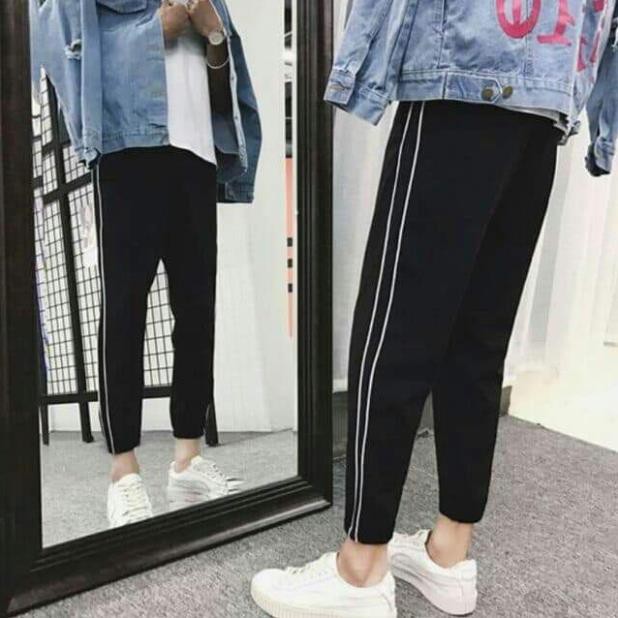 [S02] Quần jogger nam nữ unisex cặp đôi bigsize Quần thể thao sọc viền BIGSIZE NAM NỮ ống suông - 6761337.2662510602