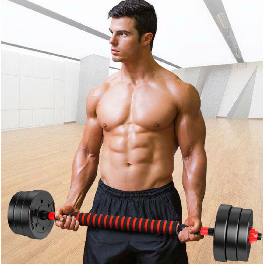 Tạ tập tay đẩy kết hợp, 20 KG tạ nam nữ tập gym tập thon tay( Hàng chuẩn phòng Gym Bảo Hành 12 Tháng)