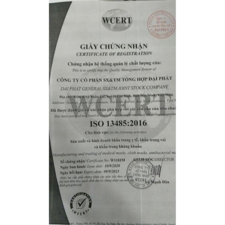 Thùng 30 gói 300 cái khẩu trang KF94, khẩu trang 4D Đại Phát, tiêu chuẩn Hàn quốc