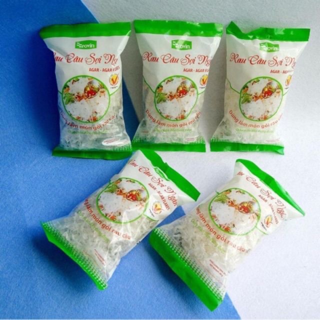 Miến Rau Câu Sợi Ngắn 20gam KETO /DAS sợi agar agar làm gỏi nhộm, bánh tráng trộn
