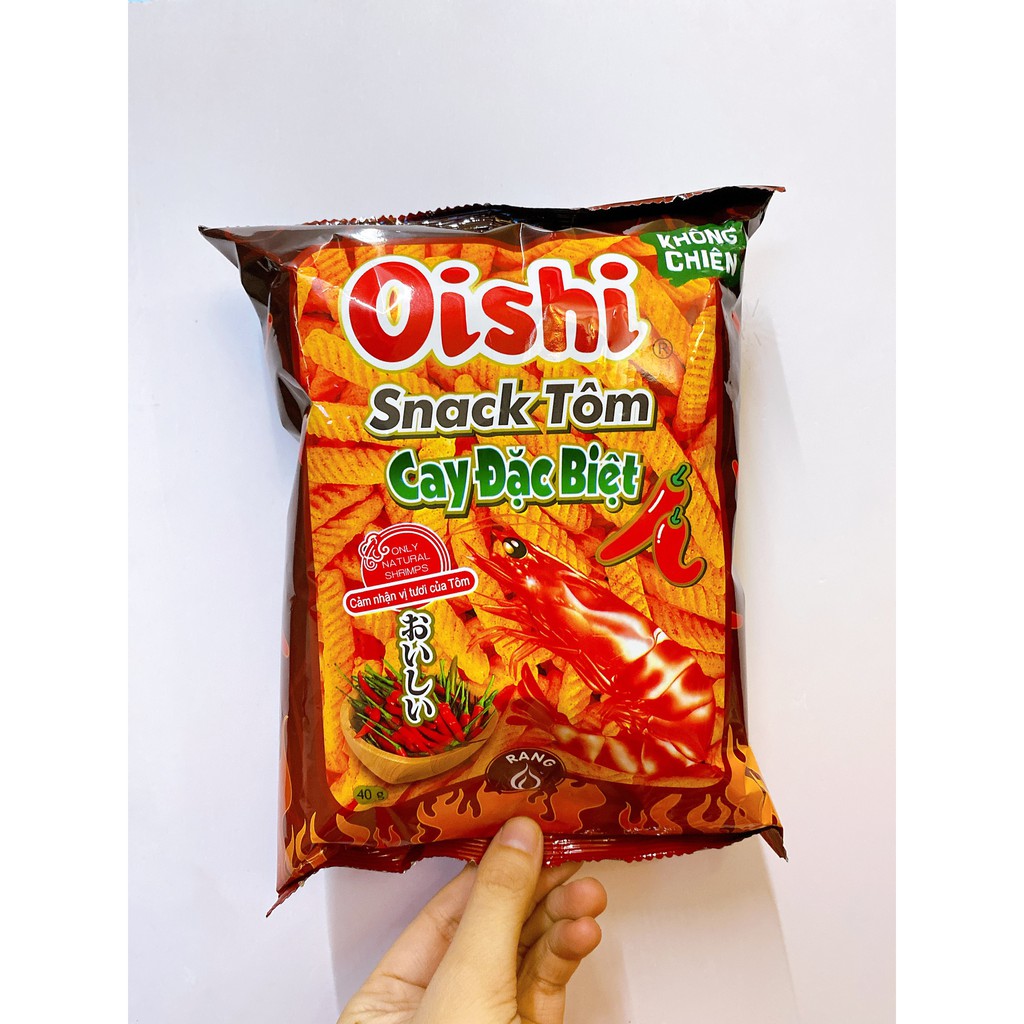 Bánh Snack (Bim bim) Oishi Tôm cay đặc biệt 40g