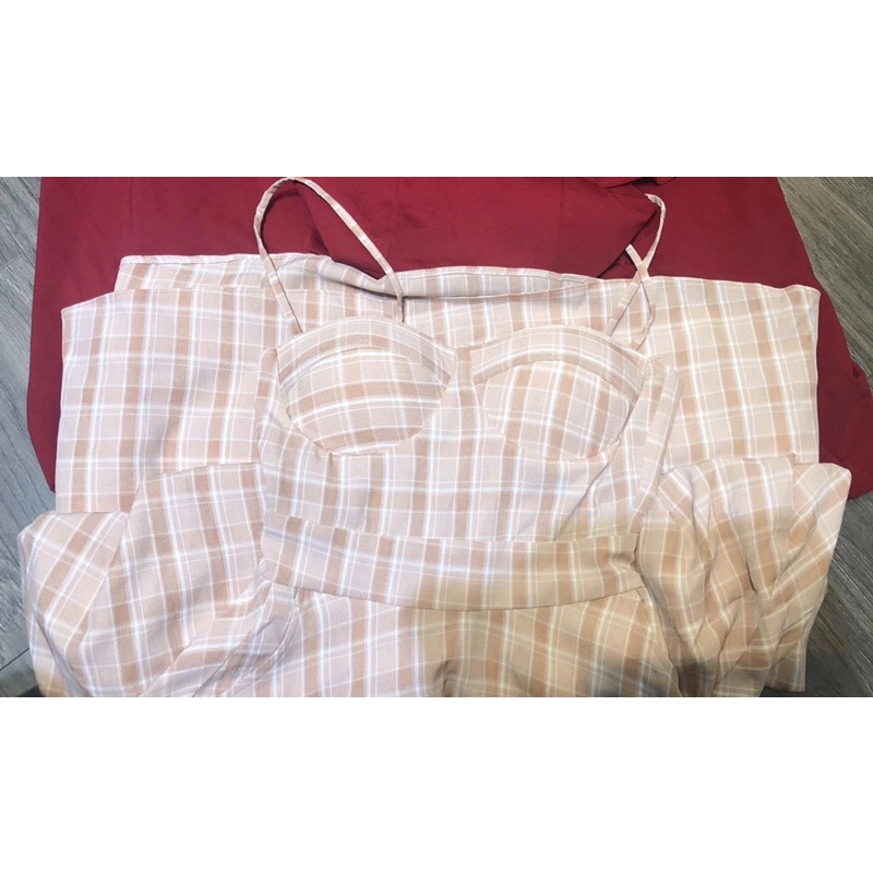 Thanh lý đầm maxi caro