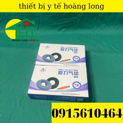 Phao Chống Loét Bơm Hơi Cao Cấp Cho Người Bệnh Có Lớp Vải Nỉ Bên Ngoài