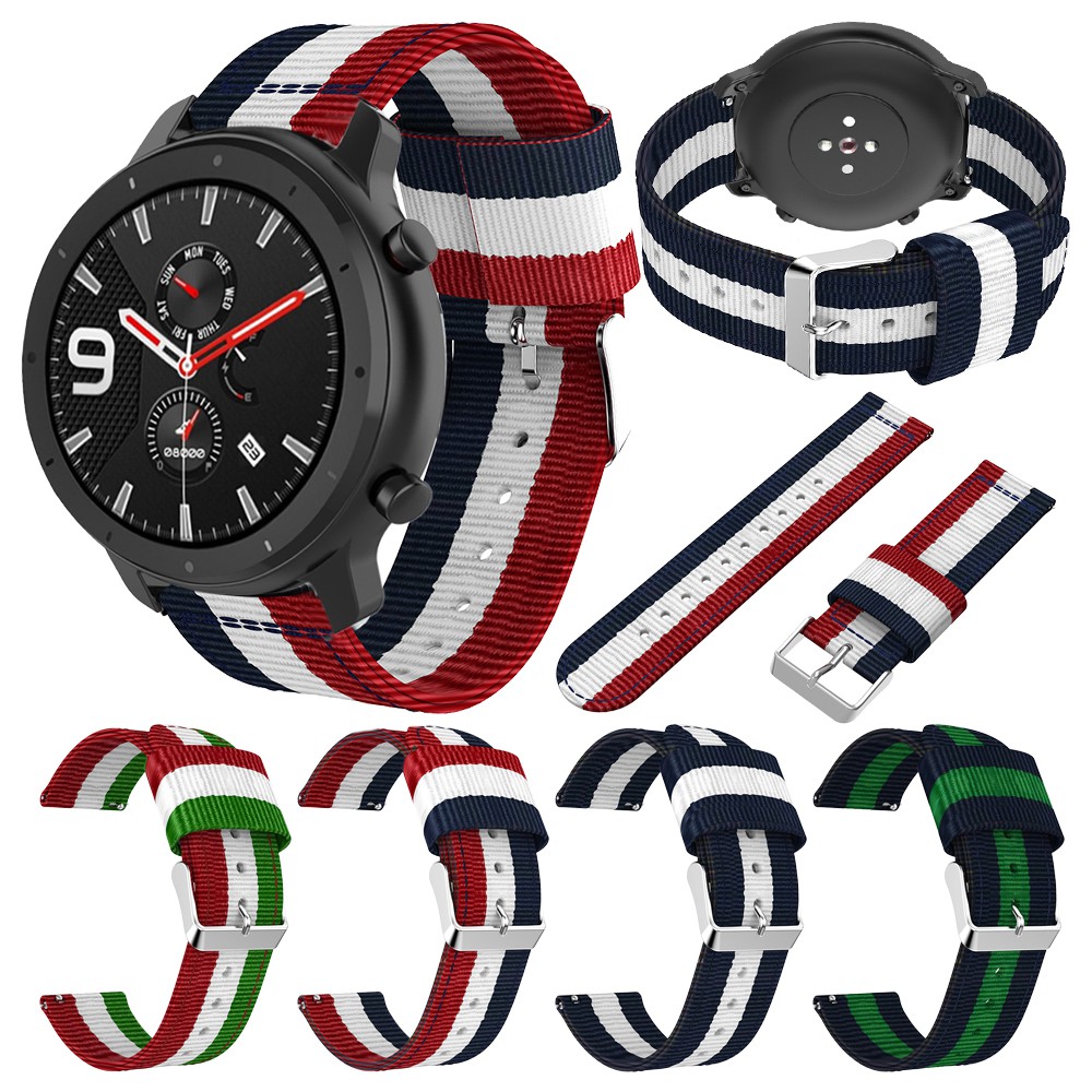 Dây đeo đồng hồ thay thế bằng nylon 20mm/22mm dành cho đồng hồ thông minh Huami Amazfit GTR 42mm/GTR 47mm