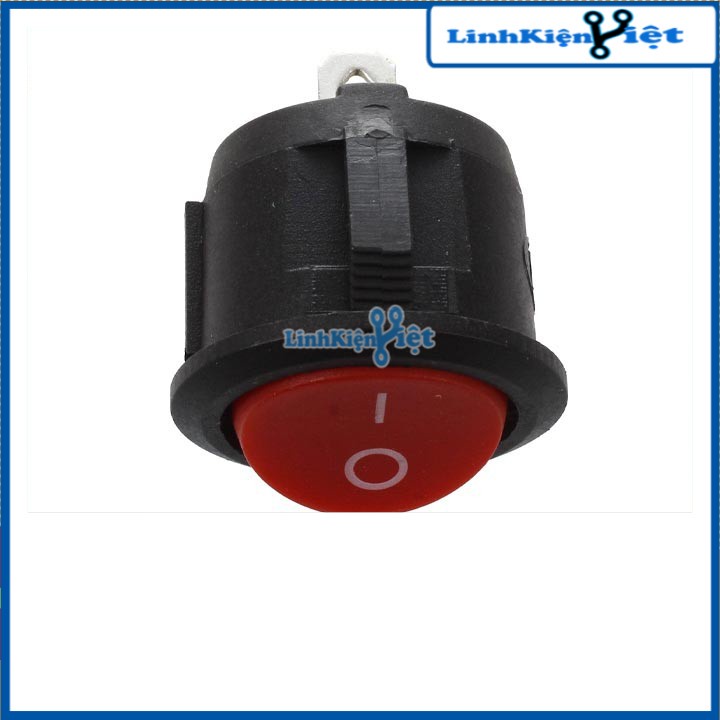Công Tắc Bập Bênh Tròn Loại To 20mm KCD1-105 6A/250V 2 Chân 2 Chế Độ ON-OFF