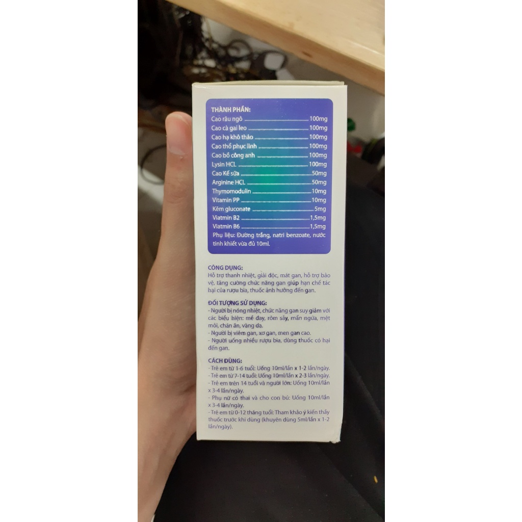 Mát gan cho bé Heponin HT Gold Giải độc gan Bảo vệ gan Tăng cường chức năng gan Giảm mụn nhọt rôm sẩy mẩn ngứa vàng da