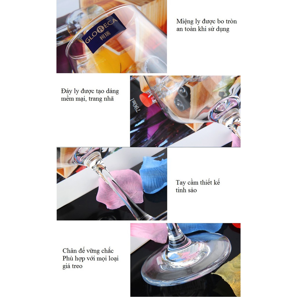 Bộ ly thủy tinh uống rượu vang GL3988 | BigBuy360 - bigbuy360.vn