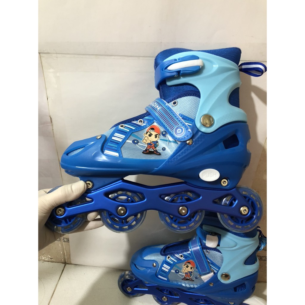 [HÀNG MỚI MẪU MỚI] Giày Trượt Patin Thể Thao MEASIN KHUYẾN MẠI tặng bảo hộ cho bé (Màu xanh, Màu Đỏ, Màu hồng)
