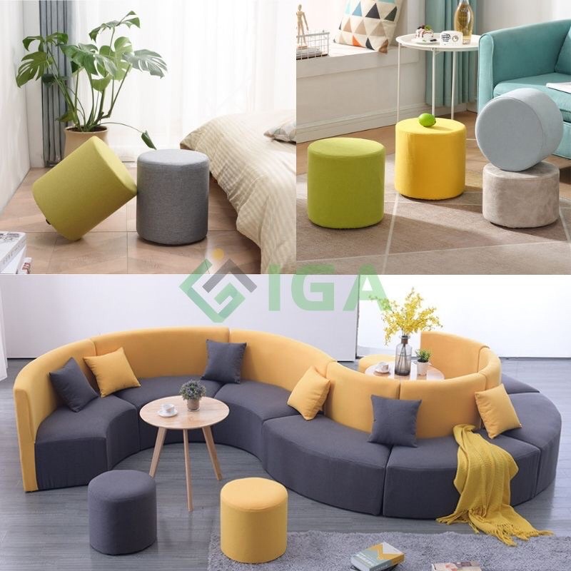 GC14 ghế đôn bàn sofa có thể kết hợp làm đệm bàn trang điểm