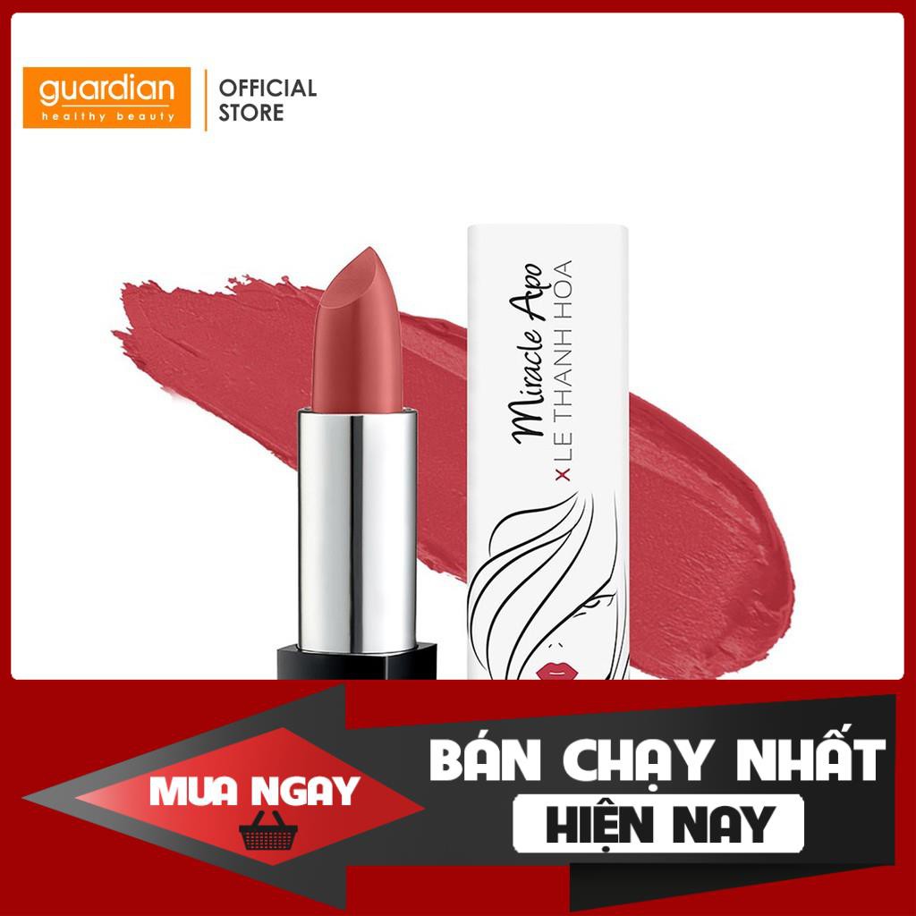 Son lì Miracle Apo Lipstick Matte x Lê Thanh Hòa Cosmopolitan - Hồng đỏ đất 4g *