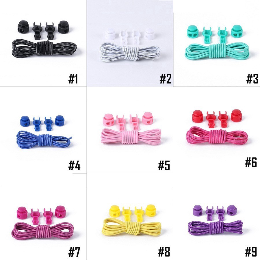 Hot 2 Khóa Dây Giày Thể Thao Không Cần Buộc