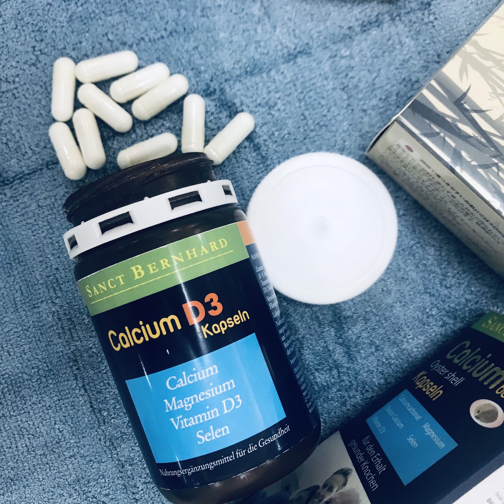 Viên uống Calcium D3 bổ sung Canxi, Vitamin cho xương chắc khỏe (Hộp 60 Viên) - [ Chính hãng Sanct Bernhard Đức]