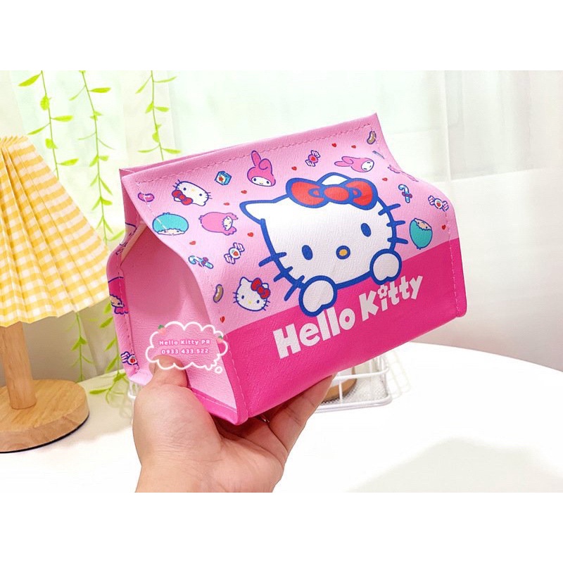 Túi đựng khăn giấy Hello Kitty Doremon Doraemon