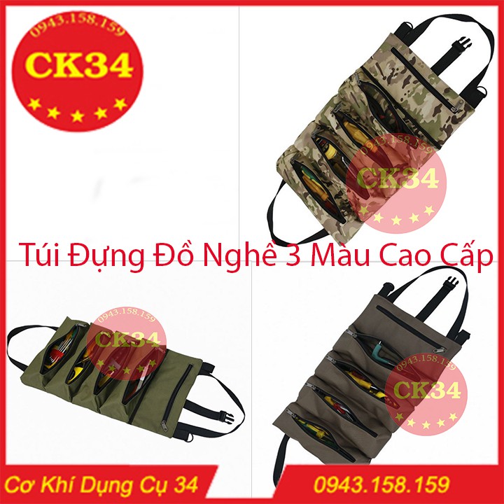 Túi Đựng Đồ Nghề Cuộn Gập Xách Tay Đa Năng Hàng Chất Lượng cao. Túi đựng đồ nghề cơ khí cho bác thợ chuyên nghiệp