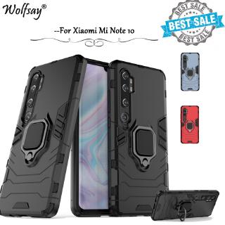 Shockproof bumper hard cover fashion ring stand protective phone case for xiaomi mi cc9 pro / mi note 10 / xiaomi mi note 10 pro
