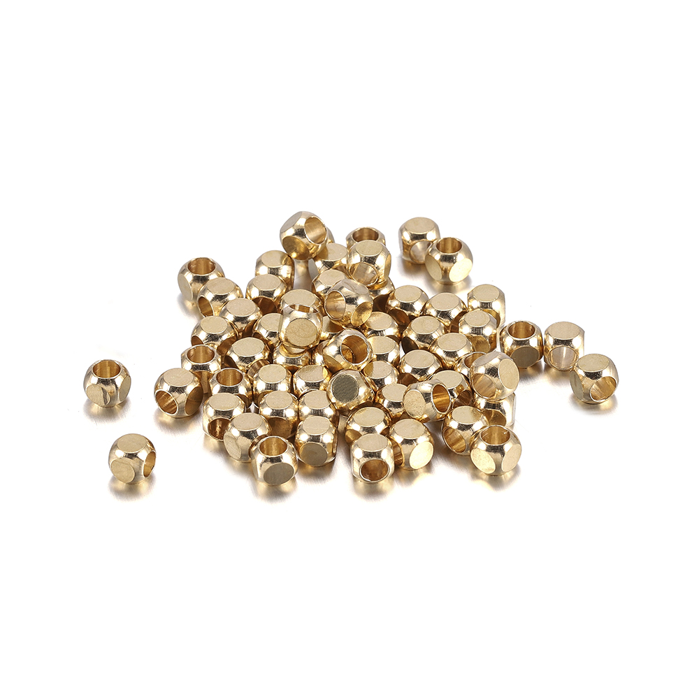 St.kunkka 30-100 cái / túi Hợp kim vàng hạt đệm vuông cho đồ trang sức làm bằng tay