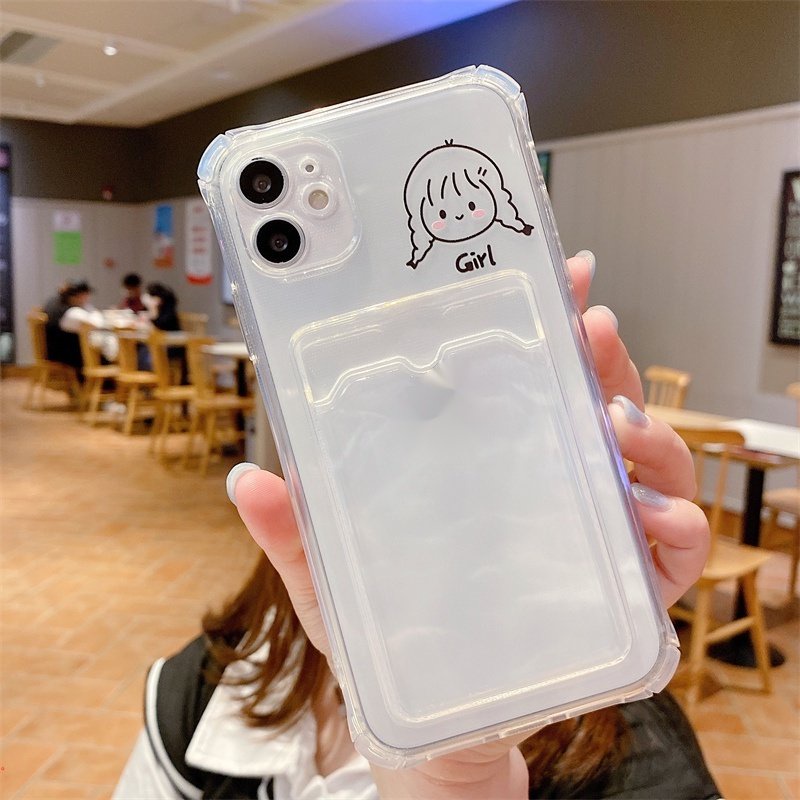Ốp lưng iphone trong đựng thẻ atm IPhone 6/6plus/6s/6splus/7/7plus/8/8plus/x/xr/xs/11/12/13/pro/max/plus/pro max