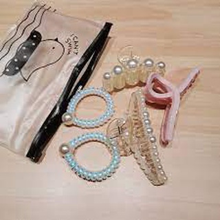 Bộ Kẹp Tóc Và Dây Buộc Tóc (Set 5 Cái)