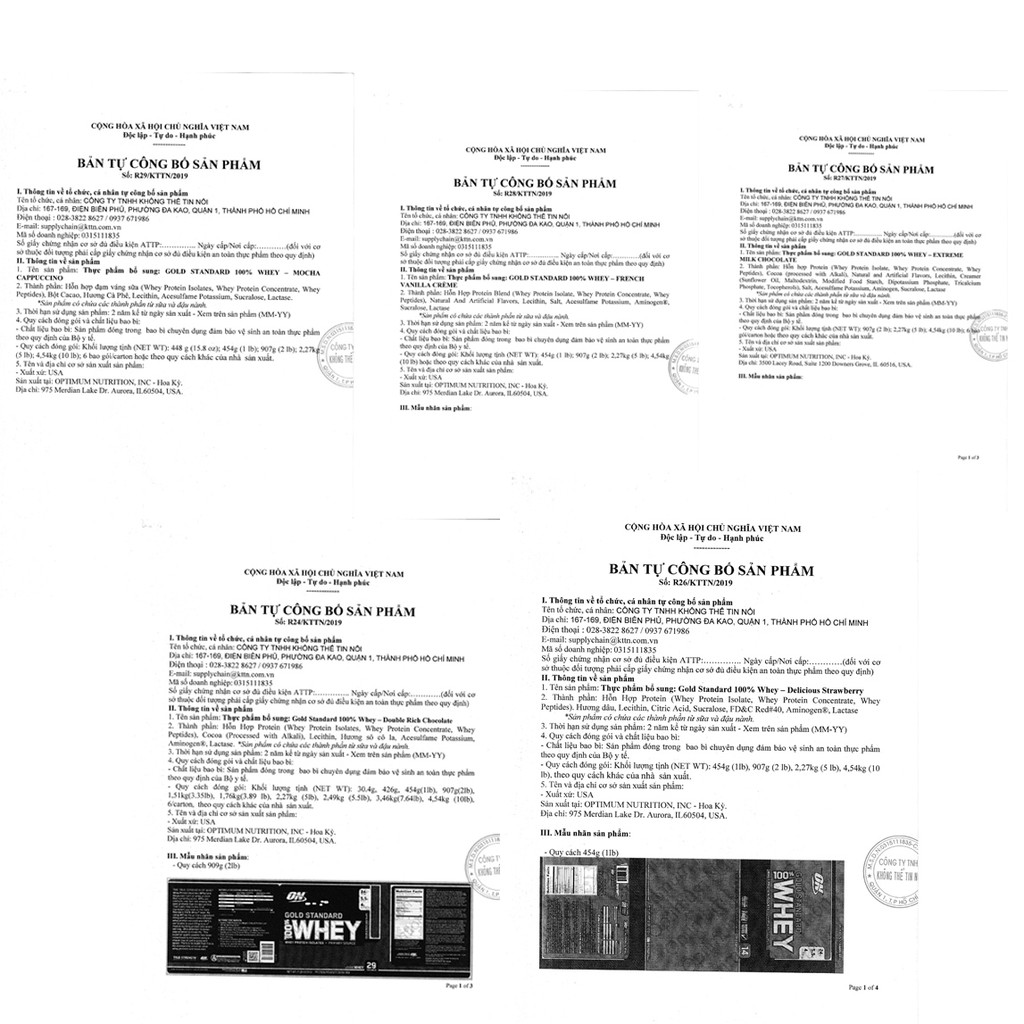 Sữa tăng cơ bắp ON Gold Stard Whey 5 Lbs