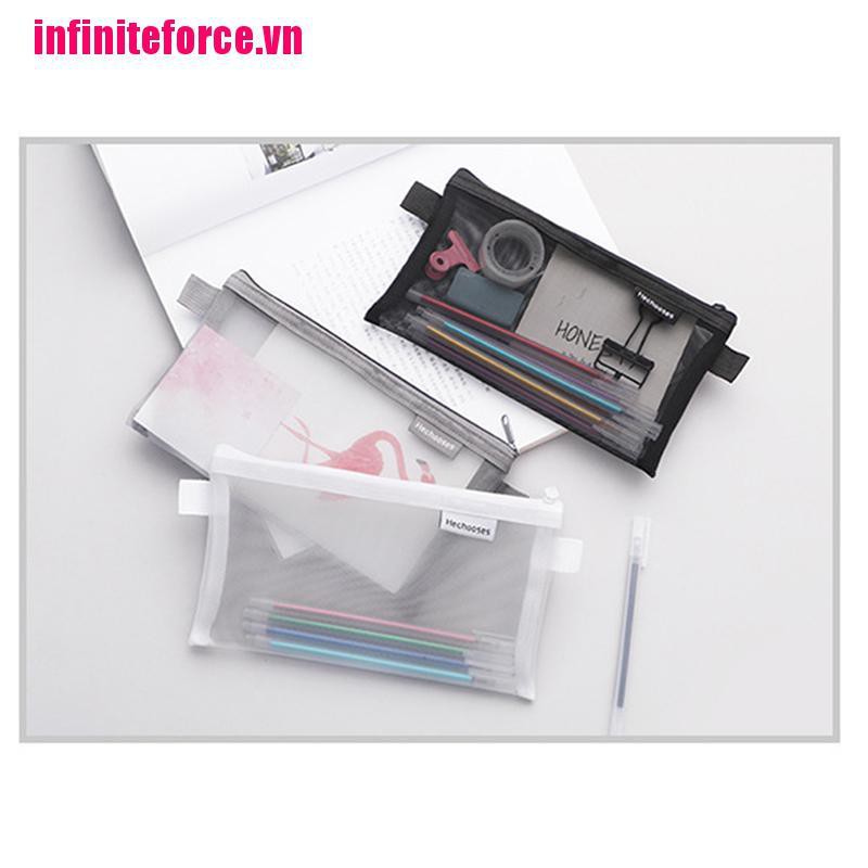 ▲Túi Đựng Bút Bằng Lưới Có Khóa Kéo Tiện Dụng | BigBuy360 - bigbuy360.vn